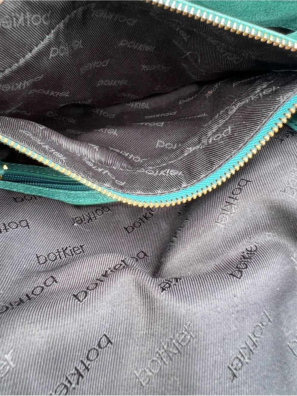Botkier Valentina green leather fold over shoulder or crossbody bag - Picture 15 of 16